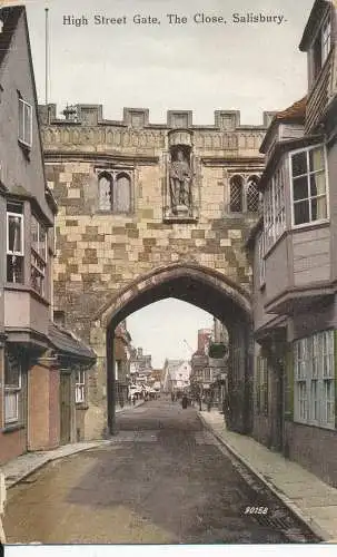 PC18073 High Street Gate. The Close. Salisbury. Nr. 90158. 1925