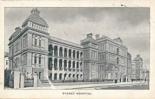 PC18635 Sydney Hospital. Velure. 1906. B. Hopkins