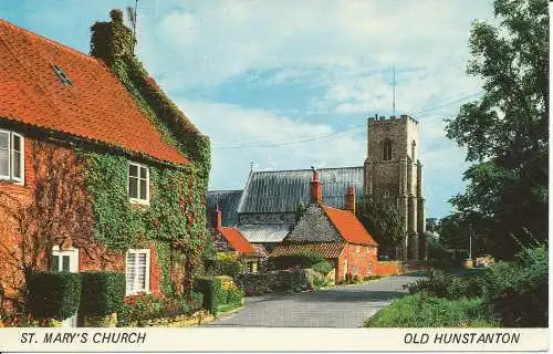 PC23414 St. Marys Kirche. Old Hunstanton. Saphir. 1983