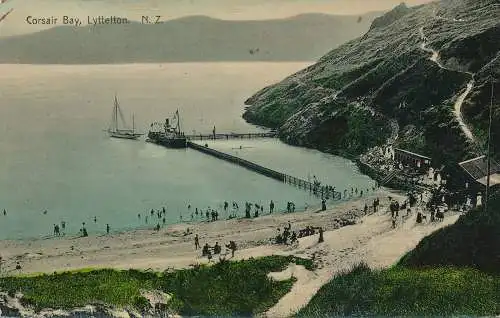 PC18630 Corsair Bay. Lyttelton. N.Z.W. Hillsdon. Medaille. Nr. L.5. B. Hopkins