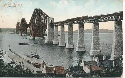 PC20550 Forth Bridge. Valentinstag. 1907