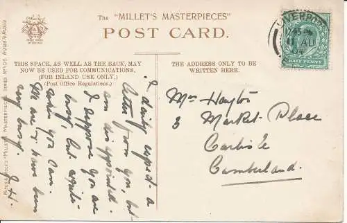 PC20399 Millets Meisterwerke. Der Angelus. Misch und Lager. Nr. 106. 1904