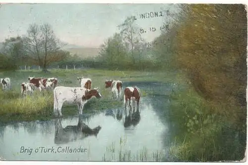 PC18192 Brig O Turk. Callander. Wildt and Kray Serie 1151. 1910