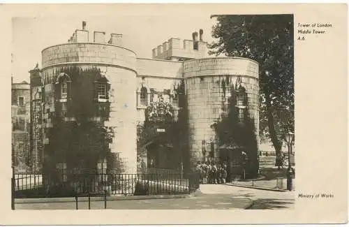 PC18147 Tower of London. Mittlerer Turm. Ministerium für Arbeiten. 1949