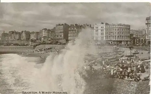 PC18050 Brighton. Ein windiger Morgen. Photochrom Co