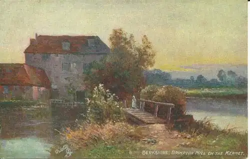 PC21864 Berkshire. Brimptonmühle am Kennet. Tuck. Öle. Nr. 7536