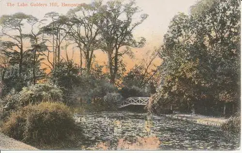 PC21481 Der Lake Golders Hill. Hampstead. Beagle. Nr. 365. 1906