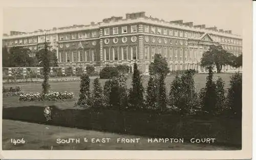 PC22231 South and East Front Hampton Court. Nr. 1406