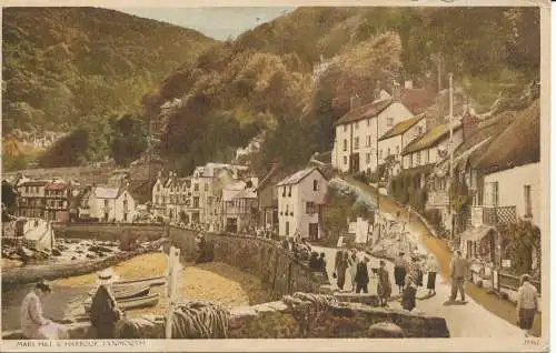 PC23430 Mars Hill and Harbour. Lynmouth. Nr. 38342. 1951