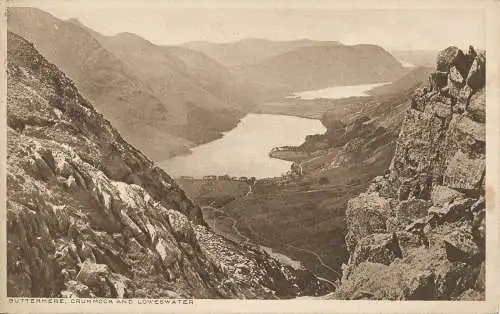 PC21770 Buttermere. Krummock und Niedrigwasser. Abraham. 1924