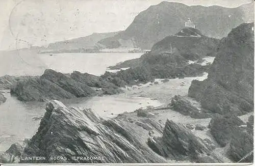 PC19885 Laternenfelsen. Ilfracombe. Ja oder Nein. 1905