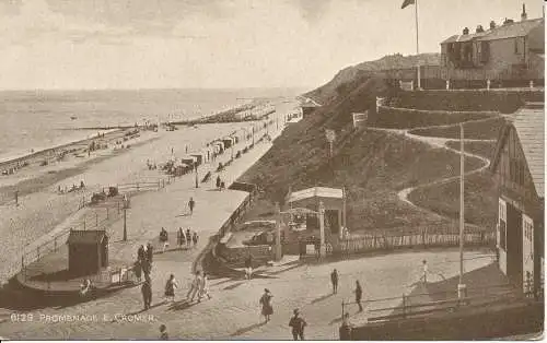 PC20354 Promenade E. Cromer. Lachs. Sepia