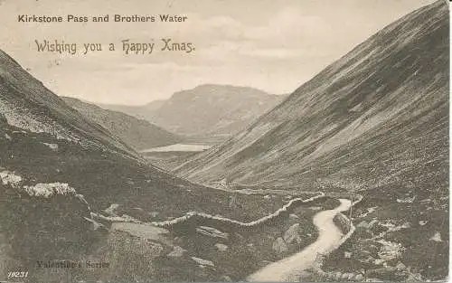 PC21532 Kirkstone Pass und Brothers Water. Valentinstag. Nr. 10231. 1904