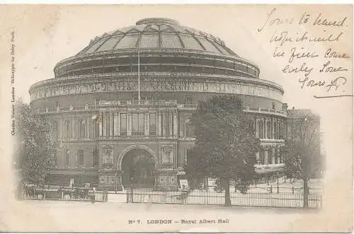 PC17324 London. Royal Albert Hall. Charles Voisev. 1904