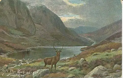 PC21395 Loch Dhu. Loch Na Gar. E. Longstaff. Hildesheimer. 1906