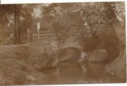 PC18076 altes Gemälde. Brücke. 1906