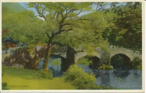 PC19757 Fingle Bridge. Dennis. Neue Farbe. Nr. D.0210