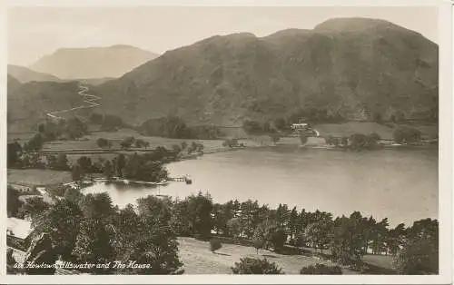 PC22014 Howtown. Ullswater und das Haus. Abraham. Nr. 622. RP