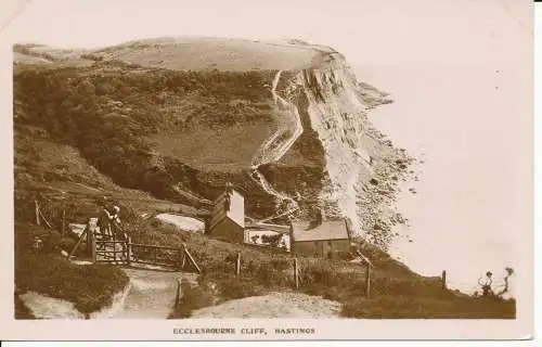 PC22566 Ecclesbourne Cliff. Hastings. RP