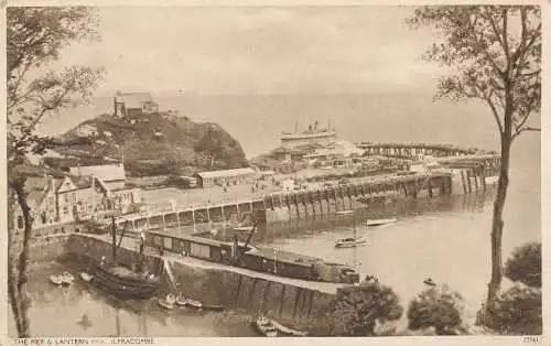 PC19678 Der Pier und Lantern Hill. Ilfracombe. 1946