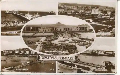 PC22457 Weston Super Mare. Multi-View. Excel. Nr. 35 B. UVP. 1936