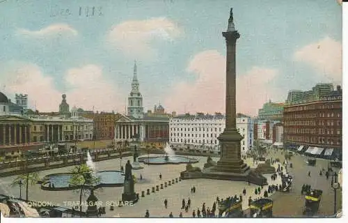 PC21484 London. Trafalgar Square. Lesco. 1913