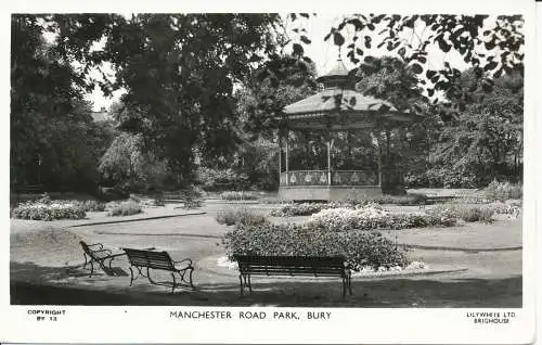 PC22398 Manchester Road Park. Begraben. Lilywhite. RP