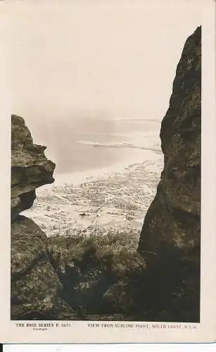 PC18128 Aussicht von einem erhabenen Standpunkt aus. Südküste. Die Rose