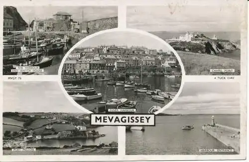 PC19246 Mevagissey. Multi-View. Tuck. RP. 1958