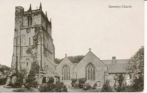 PC21554 Oswestry Church. Valentinstag