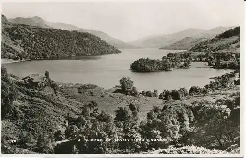 PC22666 Ein Blick auf den schönen Loch Lomond. Weiß. Das Beste von allem. Nr. 3320. RP