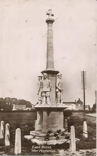 PC19165 East Brent. Kriegsdenkmal