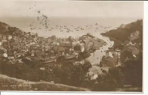 PC22548 Looe from the Downs. Photochrom. Nr. 32094. RP