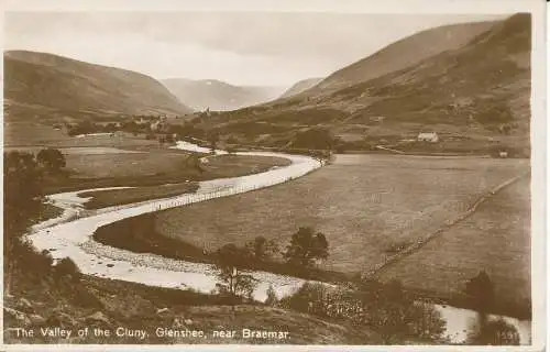 PC19675 Das Tal der Cluny. Glenshee bei Braemar. RP