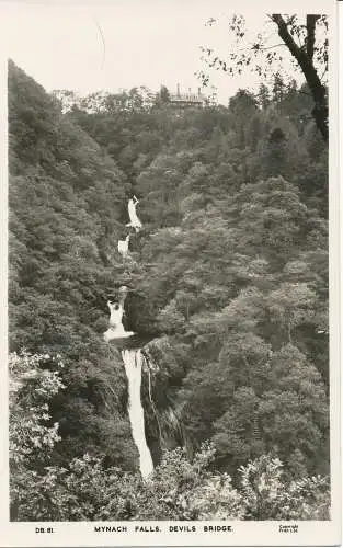 PC19287 Mynach Falls. Teufelsbrücke. Frith