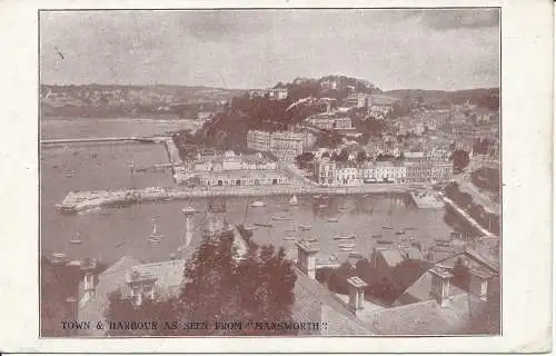 PC21959 Stadt und Hafen von Marsworth aus gesehen. 1920