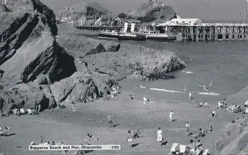 PC19696 Rapparee Beach and Pier. Ilfracombe. 1964