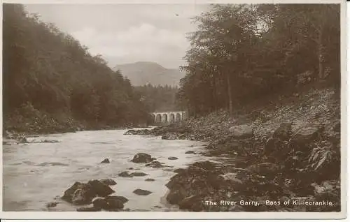 PC22757 The River Garry. Pass von Killiecrankie. RP