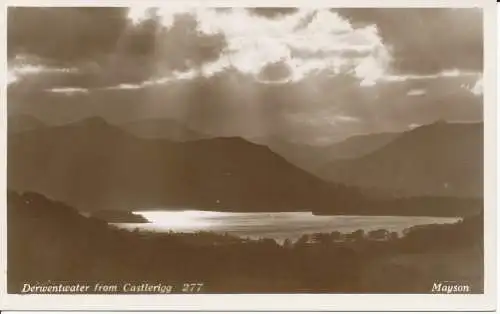 PC23086 Derwentwater von Castlerigg. Mayson. Nr. 277. 1935