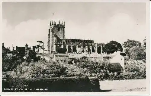 PC19526 Bunbury Church. Cheshire. RP