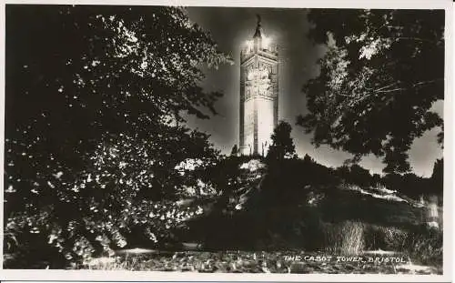 PC23146 Der Cabot Tower. Bristol. Nachts. Harvey Barton