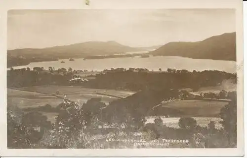 PC22306 Windermere von Troutbeck. Abraham. Nr. 480. RP