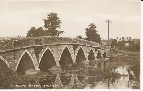 PC19727 St. Julians Bridge. Wimborne. H. und S. Wessex. RP