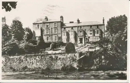 PC22040 The Hand Hotel. Llangollen. RP. 1961