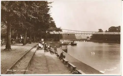 PC19392 River Dee in Chester. RP. Walter Scott