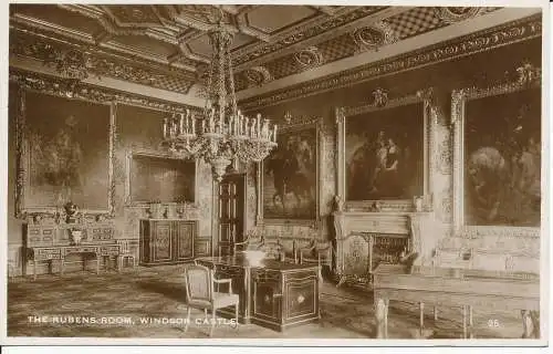 PC19506 The Rubens Room. Windsor Castle. Excel. Nr. 25. RP