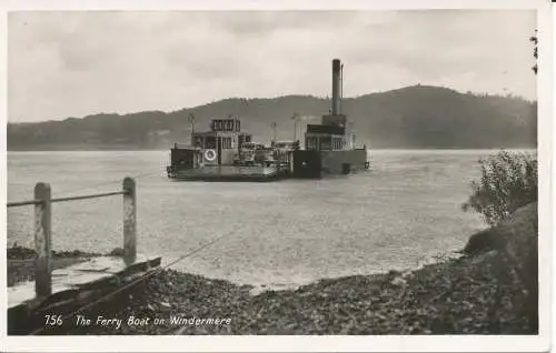 PC22629 Das Fährboot auf Windermere. Abraham. Nr. 756. RP