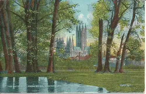 PC23479 Die Kathedrale vom Fluss. Canterbury. G.S. und D.L. 1906