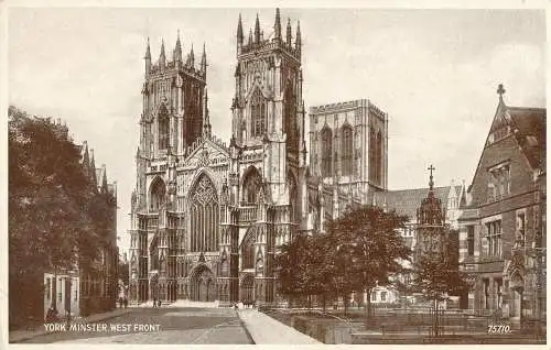 PC22491 York Minster. Westfront. Nr. 75710