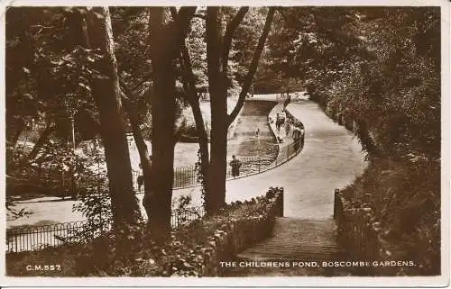 PC23059 Der Kinderteich. Boscombe Gardens. Sonnenstrahl. 1949. RP